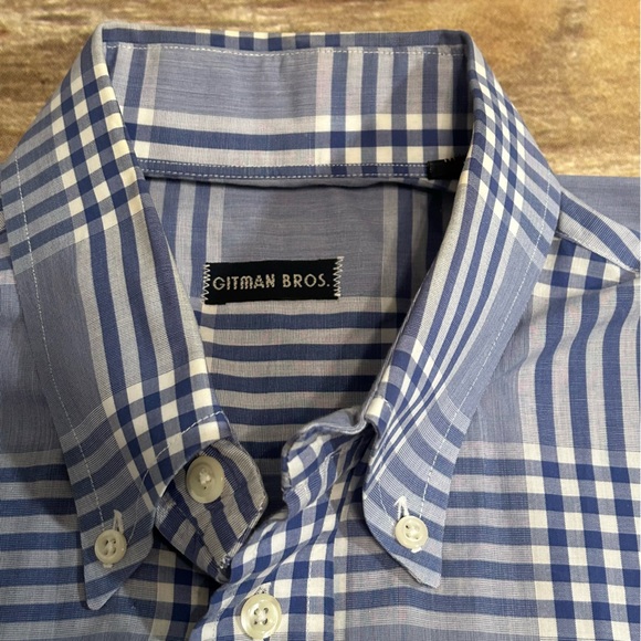 Gitman Bros Button Up Dress Shirt. Medium - Picture 3 of 6